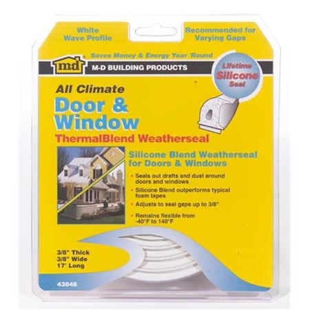 M-D Building Products M-d Products 17ft. White Door & Window Thermal Blend Weatherseal  43846 5393038